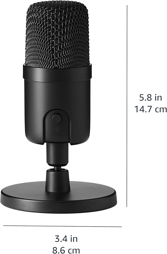 Amazon Basics Condenser Microphone for PC, Cardioid Pickup, USB Mic for Streaming, Recording, and Podcasting, 360° Adjustable Stand, Plug and Play, 5.8" x 3.4", Black - Image 4