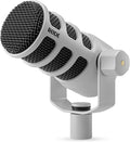 RØDE PodMic Cardioid Dynamic Broadcast Microphone - White | Cardioid dynamic microphone with internal pop filter and shockmount for podcasting, recording and broadcasting by R%C3%98DE