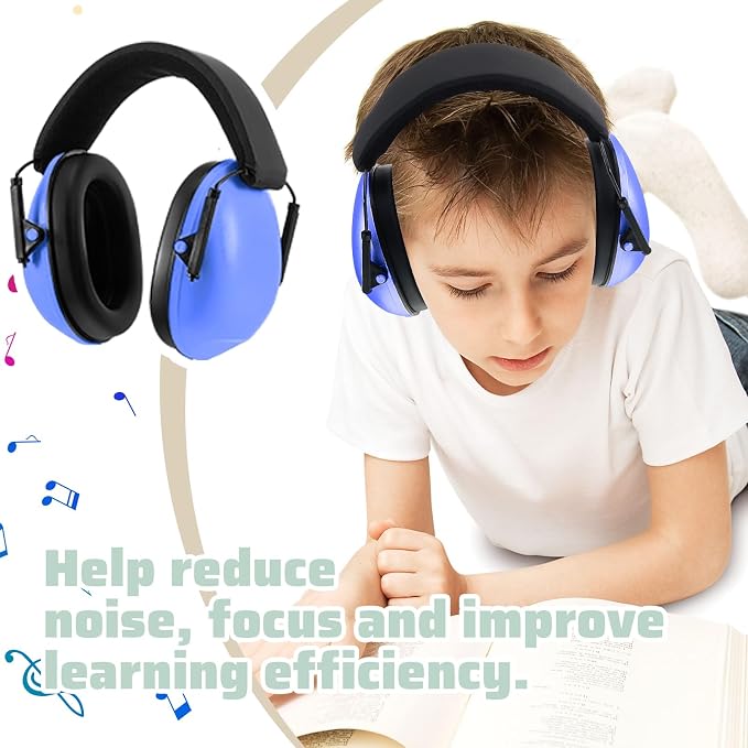 6 Pcs Noise Cancelling Headphones Kids Adult Ear Muffs Bulk, Ear Protection 27dB Noise Reduction Hearing Earmuff(Elegant Style,Candy Color) - Image 6