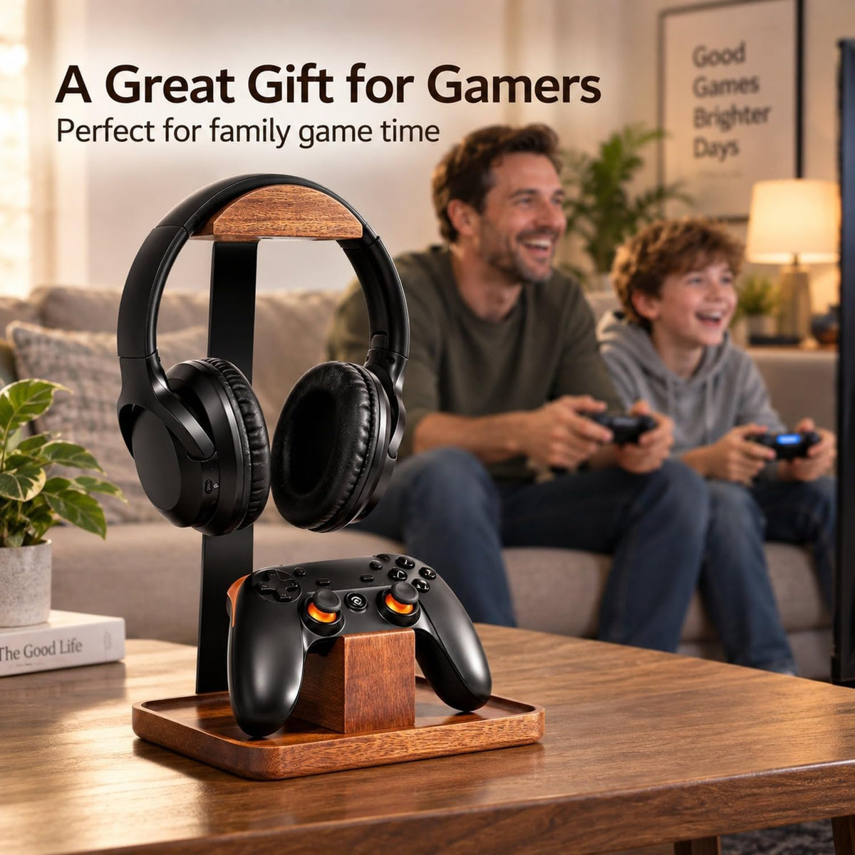 Headset Stand with Gaming Controller Holder - Image 6