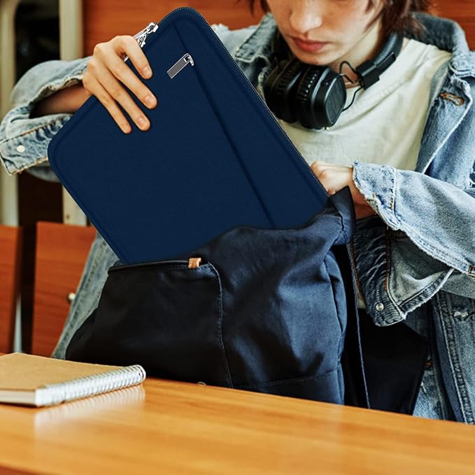 Laptop Sleeve Case, 15.6 inch, Durable Computer Carrying Bag Protective Case Briefcase Handbag with Front Pocket, Slim Laptop Cover for 15.6 Inch HP, Dell, Lenovo, Asus, Notebook, Blue - Image 5