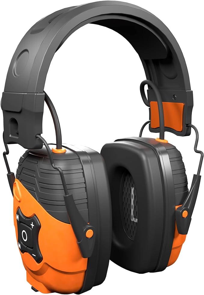 ISOtunes Link Bluetooth Earmuffs, OSHA Compliant Headphones for Work | Ear protection headphones for mowing and construction, ultra-durable design, Bluetooth audio, 25 dB NRR by ISOtunes