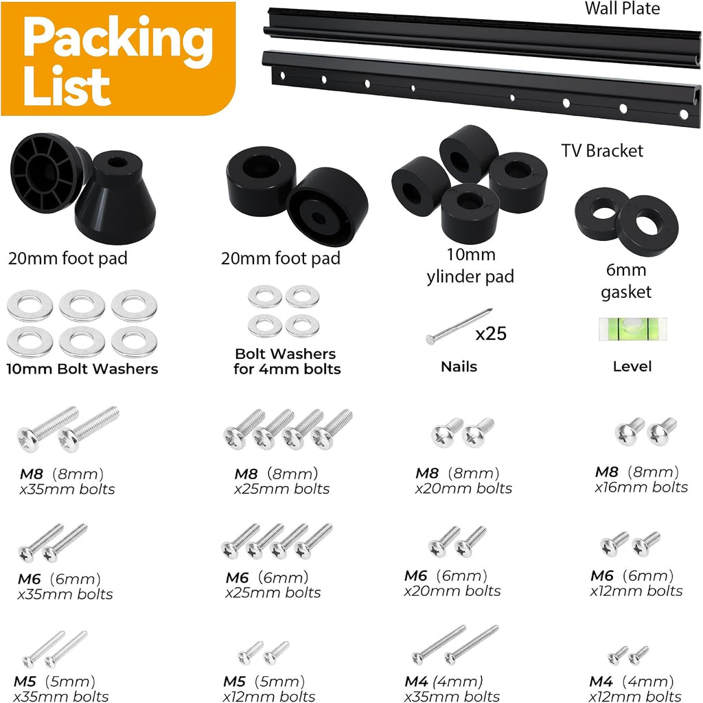 No Stud TV Wall Mount for 12-55 inch TVs, No Drill TV Mount - Image 7