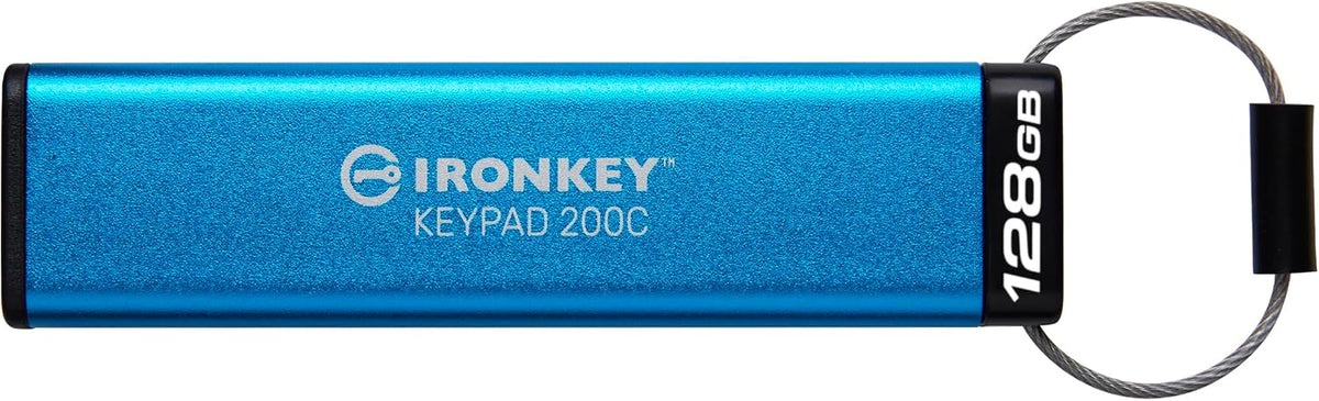 Kingston Ironkey Keypad 200 USB-C 128GB Encrypted Flash Drive | OS Independent | FIPS 140-3 Level 3 | XTS-AES 256-bit | BadUSB and Brute Force Protection | Multi-Pin Option | IKKP200C/128GB - Image 2