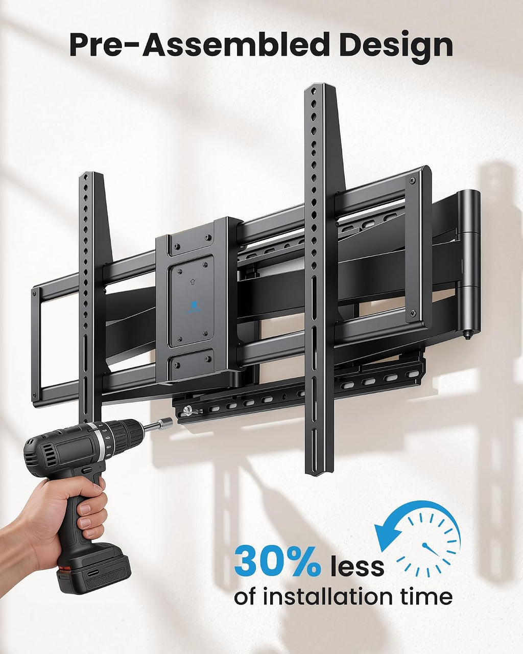 Full Motion TV Wall Mount Bracket for 85 86 90 98 100 120 inch TVs - Image 7