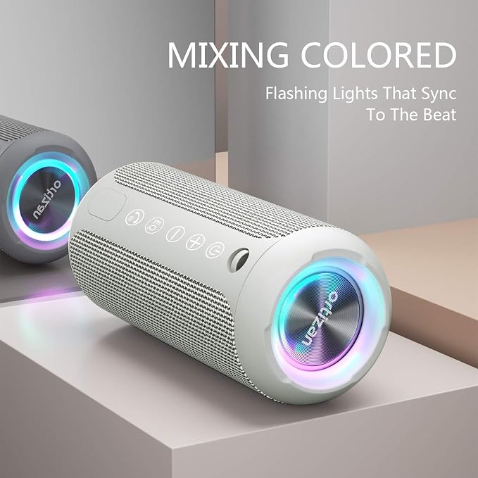 Ortizan Portable Bluetooth Speaker, IPX7 Waterproof Wireless Speaker with 24W Loud Stereo Sound, Outdoor Speakers with Bluetooth 5.0, 30H Playtime,66ft Bluetooth Range, Dual Pairing for Home - Image 2