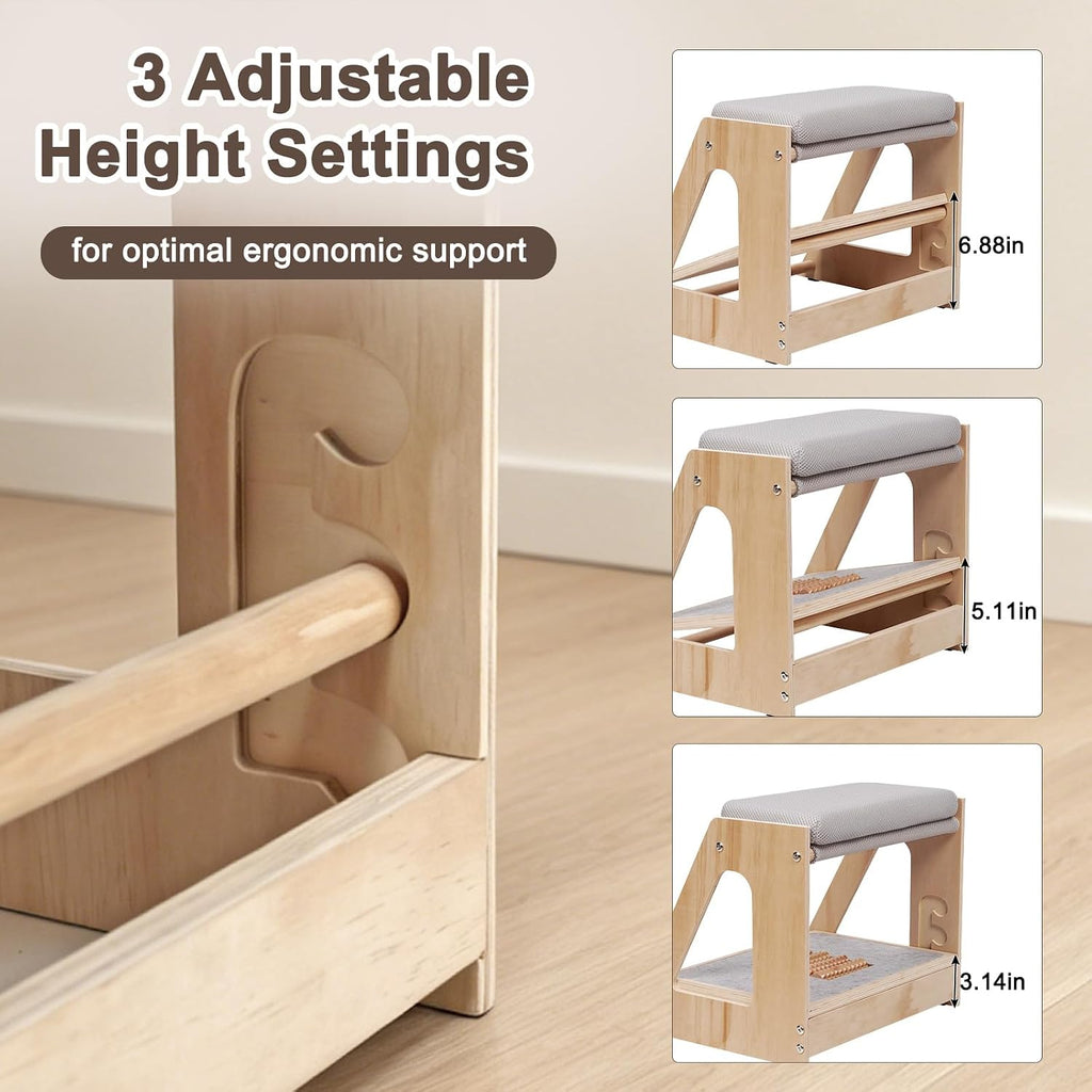 Natheeph 4-Height Under Desk Footrest Office Foot Stool Under Desk at Work - Image 5
