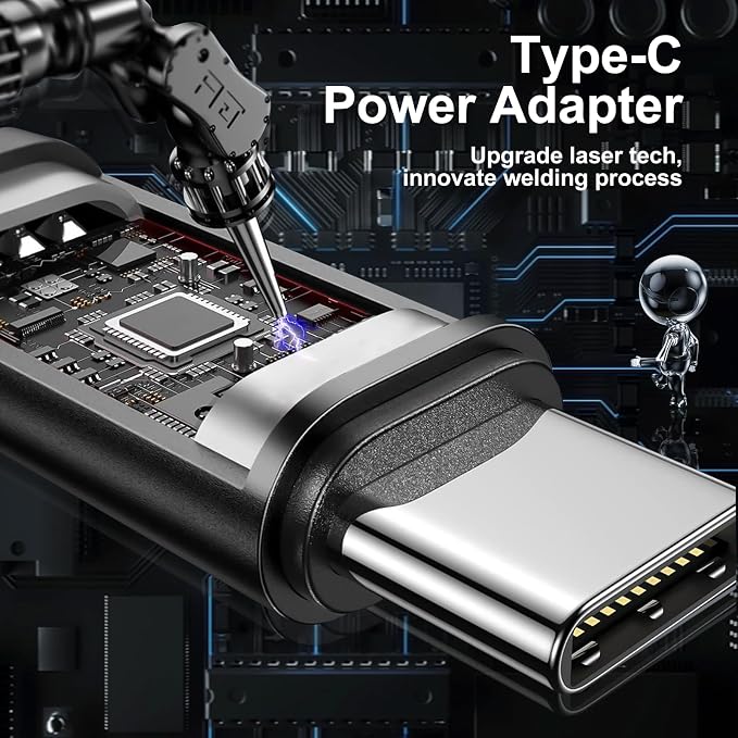 65W Type C USB C Laptop Charger Compatible with Dell Latitude Computer | 5530 5420 5430 5520 5540 7430 7420 7440 7340 7530 7330 7320,Inspiron 14 7425 16 7620 XPS Chromebook 3100 Power Adapter Cord - Image 3