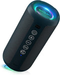 Ortizan Portable Bluetooth Speaker, IPX7 Waterproof, Wireless, Dark Blue | Deep Bass, Bluetooth 5.3, LED Lights, Wireless Stereo Pairing, 30H Playtime, for Home/Outdoor/Party/Beach, Birthday Gift by Ortizan
