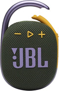 JBL Clip 4, Green - Portable Bluetooth 5.1 Speaker - Up to 10 Hours of Play - Waterproof & Dust Resistant - Includes Noise & Echo-Canceling Speakerphone by JBL