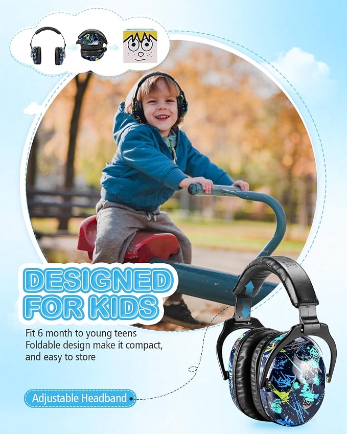 ZOHAN Kids Ear Protection 3 Pack, Noise Canceling Headphones for Monster Jam, Concerts, Fireworks, Air Shows, Autism - Image 7
