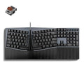 Perixx PERIBOARD-535BL [Firmware Updated] Wired Ergonomic Mechanical Keyboard - Full-Size - Low-Profile Blue Clicky Switches - Compatible with Windows and macOS by PerixxComputerGmbH