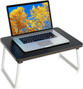 Foldable Lap Desk, Laptop Stand Bed Table Tray for Couch | Portable Breakfast Serving Tray, Lightweight Mini Lap Table, Works Great as Tablet Desk for Working, Reading & Writing, Black by Unknown