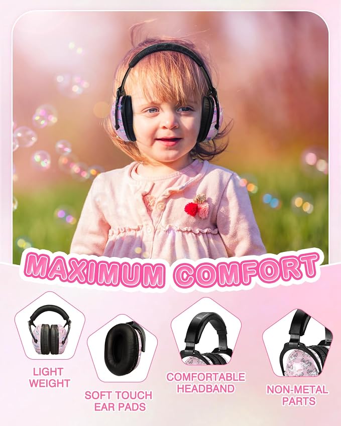 ZOHAN EM030 Kids Ear Protection, Noise Cancelling Headphones Ear Muffs for Autism Sensory, Safety Noise Reduction Hearing Protection for Monster Truck/Concerts/Fireworks/Air Shows - Image 5