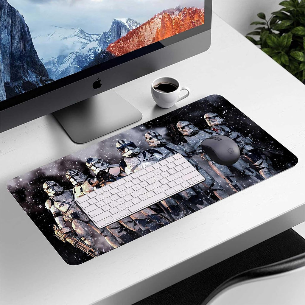 Extra Large Gaming Mouse Pad Design Desk Pad XXL,Mousepad with Non-Slip Rubber Base & Stitched Edges Mouse Mat,Portable Desk Mat for Computer Keyboard Mice Laptop and PC,31.5X15.7 inches - Image 6