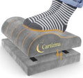 Ergonomic Foot Rest Under Desk - Non-Slip, Adjustable, Washable Covers for Pain Relief - Office, Home & Travel (Grey) by Cartizma