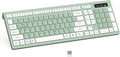 RECCAZR Wireless Keyboard Silent for Office and Home(Avocado Green) | 2.4G Full Size Silent Cordless Keyboard with Tilt Legs for Windows/Mac OS/Desktop/Laptop/PC by RECCAZR