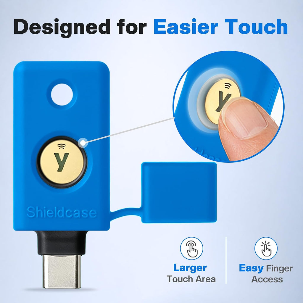 Silicone Case for YubiKey 5C NFC, Blue - Image 3