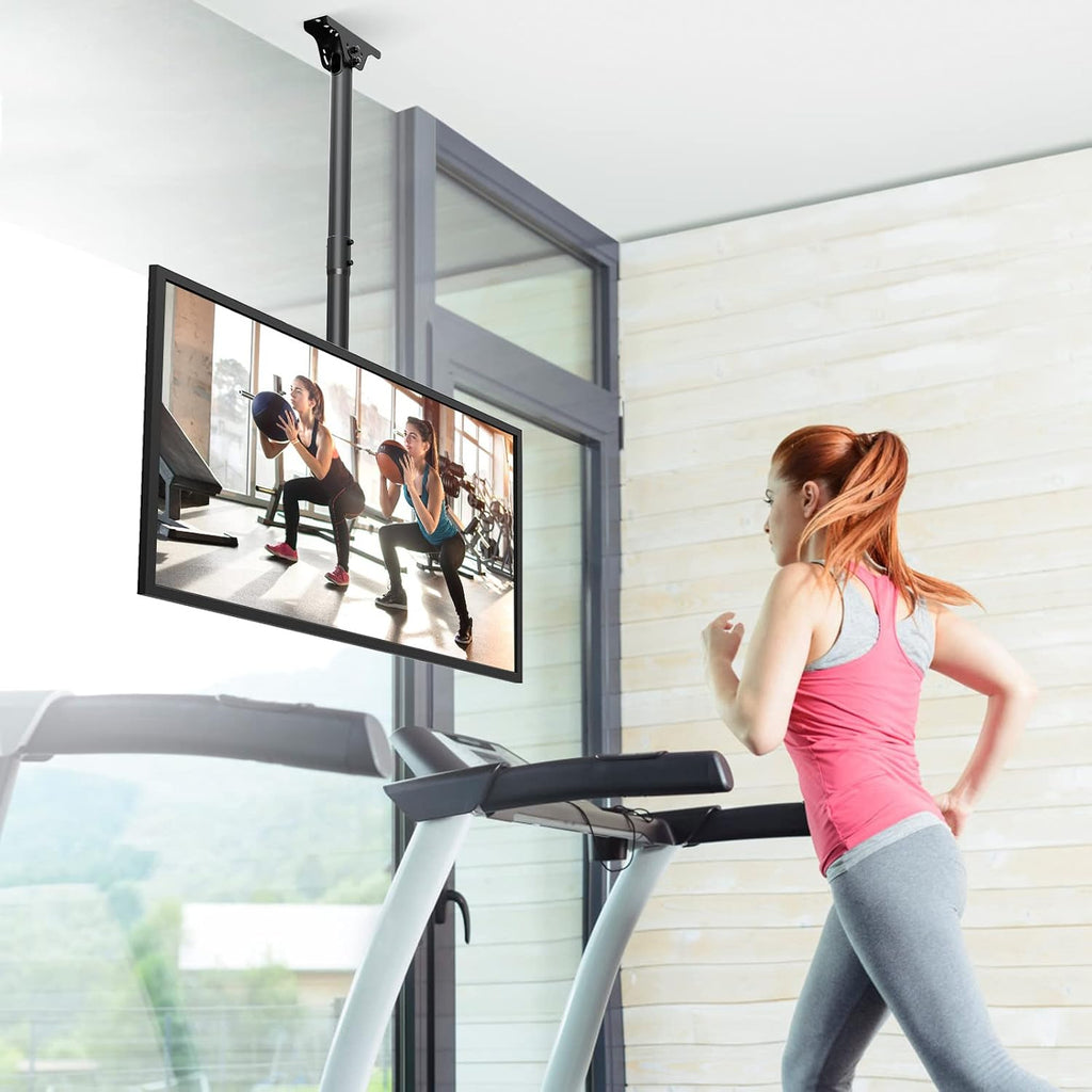 Ceiling TV Mount for 37"-75" TVs, 360° Swivel, 57" Height Adjustable - Image 8
