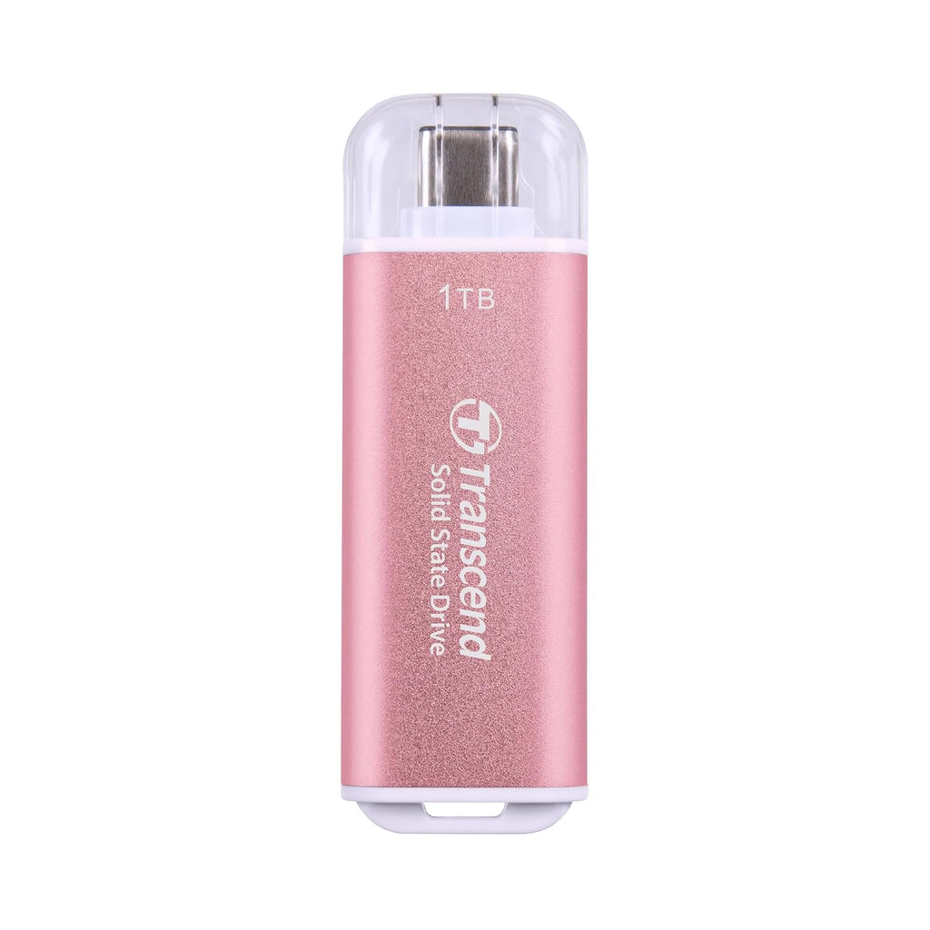 Transcend 1TB ESD300 Portable SSD 1050MB/s Type C, Pink, Thumb Drive by Transcend