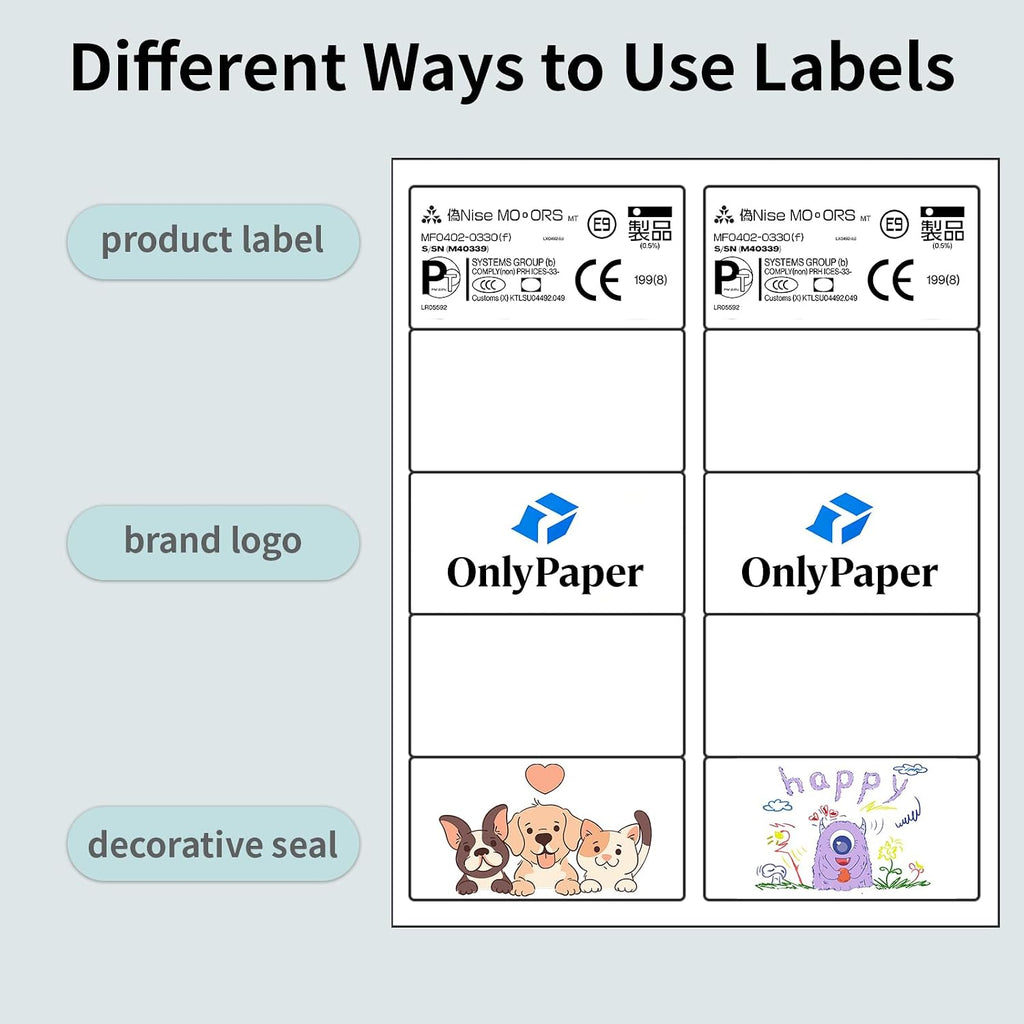 2" x 4" Shipping Labels - 500 Sheets 10 Up Self Adhesive Mailing Labels, 5000PCS Address Labels for Laser & Inkjet Printers, Handwrite-Friendly - Image 4