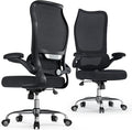 TRALT Office Chair Ergonomic Desk Chair - Gaming Chair with Lumbar Support | 330 LBS Home Office Desk Chairs , Reading Chair with Flip-up Armrests, Comfortable Computer Chairs (1, Black) by TRALT