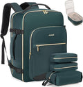 LOVEVOOK 40L Travel Backpack Flight Approved Carry on Backpack,3 Packing Cubes,Waterproof Personal Item Travel Bag,TSA Carry on Luggage Suitcase Travel Essentials,Gifts for Women & Men,fits 17" Laptop by LOVEVOOK