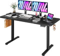 Monomi Electric Standing Desk 63"x28"Height Adjustable Sit Stand Desk | Ergonomic Home Office Computer Gaming Desk with Memory Preset Controller and Anti-Collision,Black by MONOMI