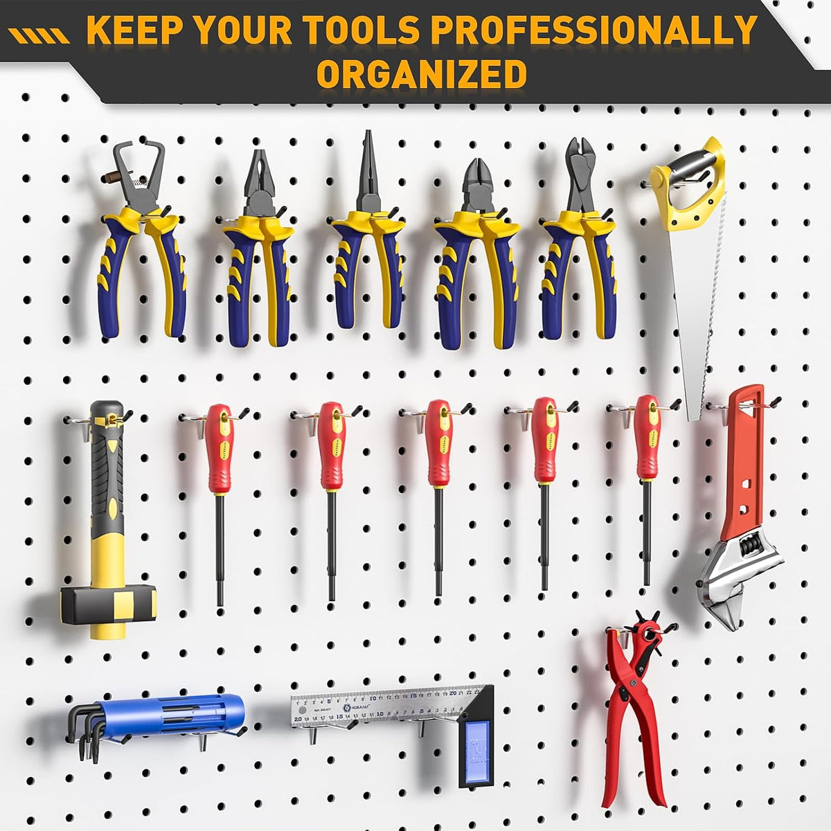 50 Pack 2 Inch Pegboard Hooks, Peg Board Organizer Accessories - Image 6