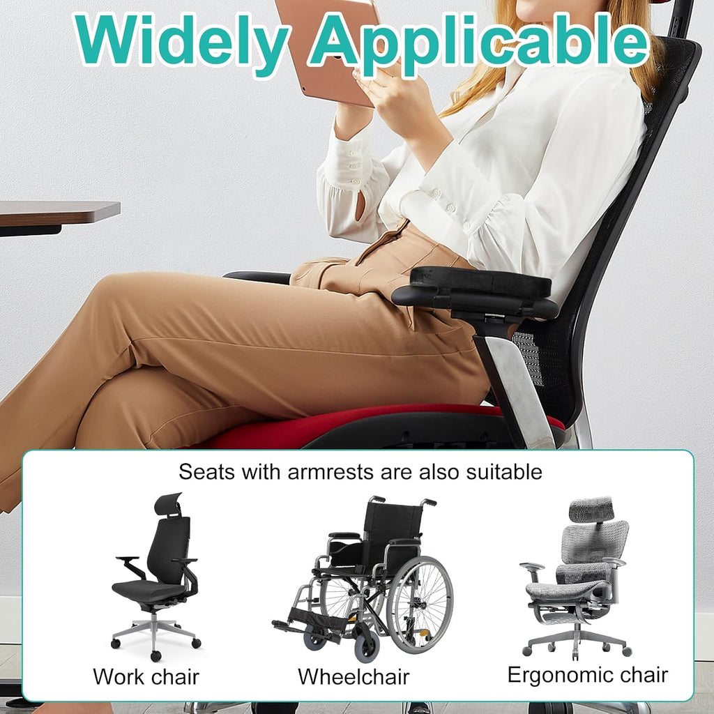 Computer Chair Arm Rest Pads, 2 Pack Office Chair Armrest Pads - Image 3