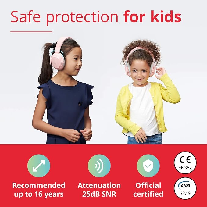 Alpine Muffy Kids Ear Muffs for Kids Ear Protection | 3-16 Years | Autism Sensory Products | 22dB Sound Reduction | Kids Noise Cancelling Ear Muffs | Noise Reduction Headphones for Kids - Image 2