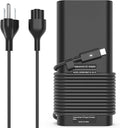 130W USB C Laptop Charger Compatible with Dell Xps 17,Precision 5550 5530 2in1,XPS 15 2in1 9575，Latitude 7410 7310 7210 9410 9510 5420 5520 5510 Power Supply Cord by SKYVAST