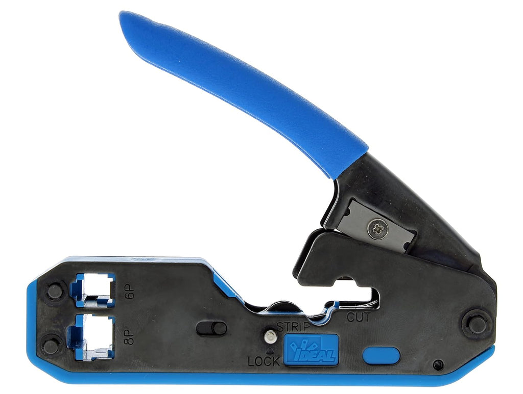 IDEAL Electrical 33-396 Data/Voice Modular Plug Crimp Tool Kit, Crimping Tool for CAT3/5e/6 Cables, RJ-45 (8P8C) & RJ-11 (6P6C, 6P4C, 6P2C) w/ 20 Plugs - Image 4
