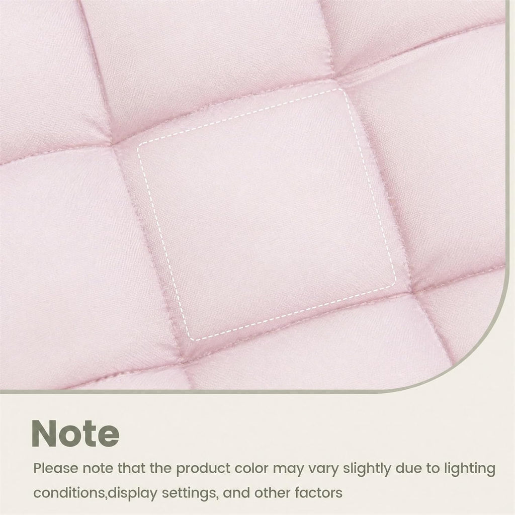 COSTWAY Floor Chair, Folding Gaming Chair with Back Support (Light Pink) - Image 3