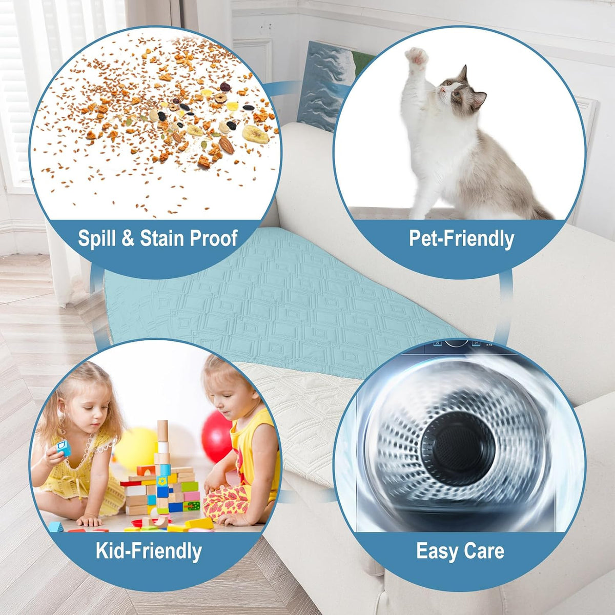 Waterproof Couch Cover for Dogs Non Slip Washable Sofa Protector - Image 4