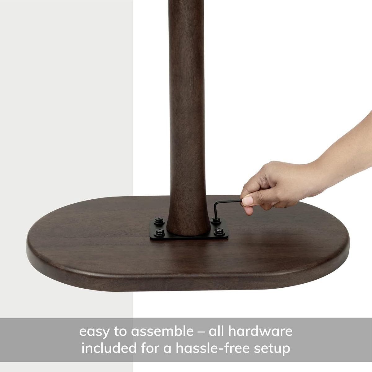 MH London Side Table - Crawford Wooden Modern C Shaped End Table - Exclusively Designed Hand Crafted Tables - End Table for Living Room, Bedroom Bedside Tables and Office - Image 6