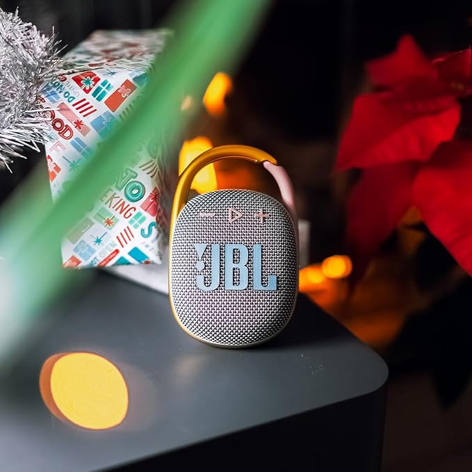 JBL Clip 4 - Portable Mini Bluetooth Speaker, big audio and punchy bass, integrated carabiner, IP67 waterproof and dustproof, 10 hours of playtime, speaker for home, outdoor and travel (Grey) - Image 4