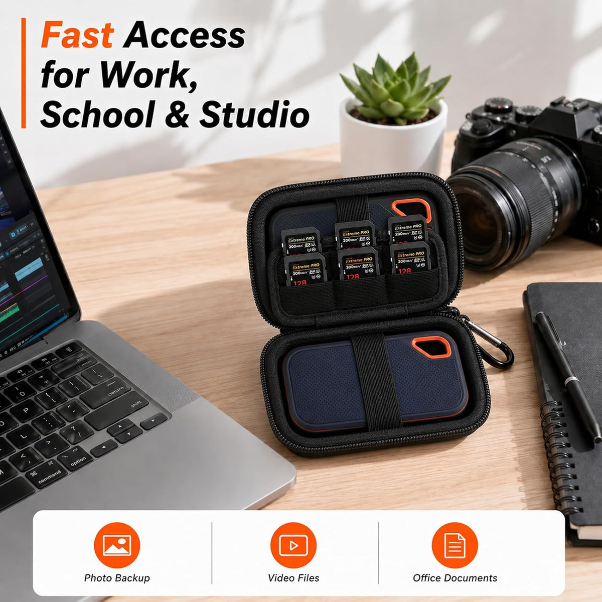 Comecase Dual SSD Case for SanDisk Extreme Portable SSD and Extreme PRO - Image 7