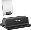 JARLINK Vertical Laptop Stand, Adjustable Aluminum Desktop Holder, Black | Vertical Laptop Holder Fits up to 17.3" Notebooks, Space-saving Desktop Organizer for MacBook, Surface, Dell & Gaming Laptops by JARLINK