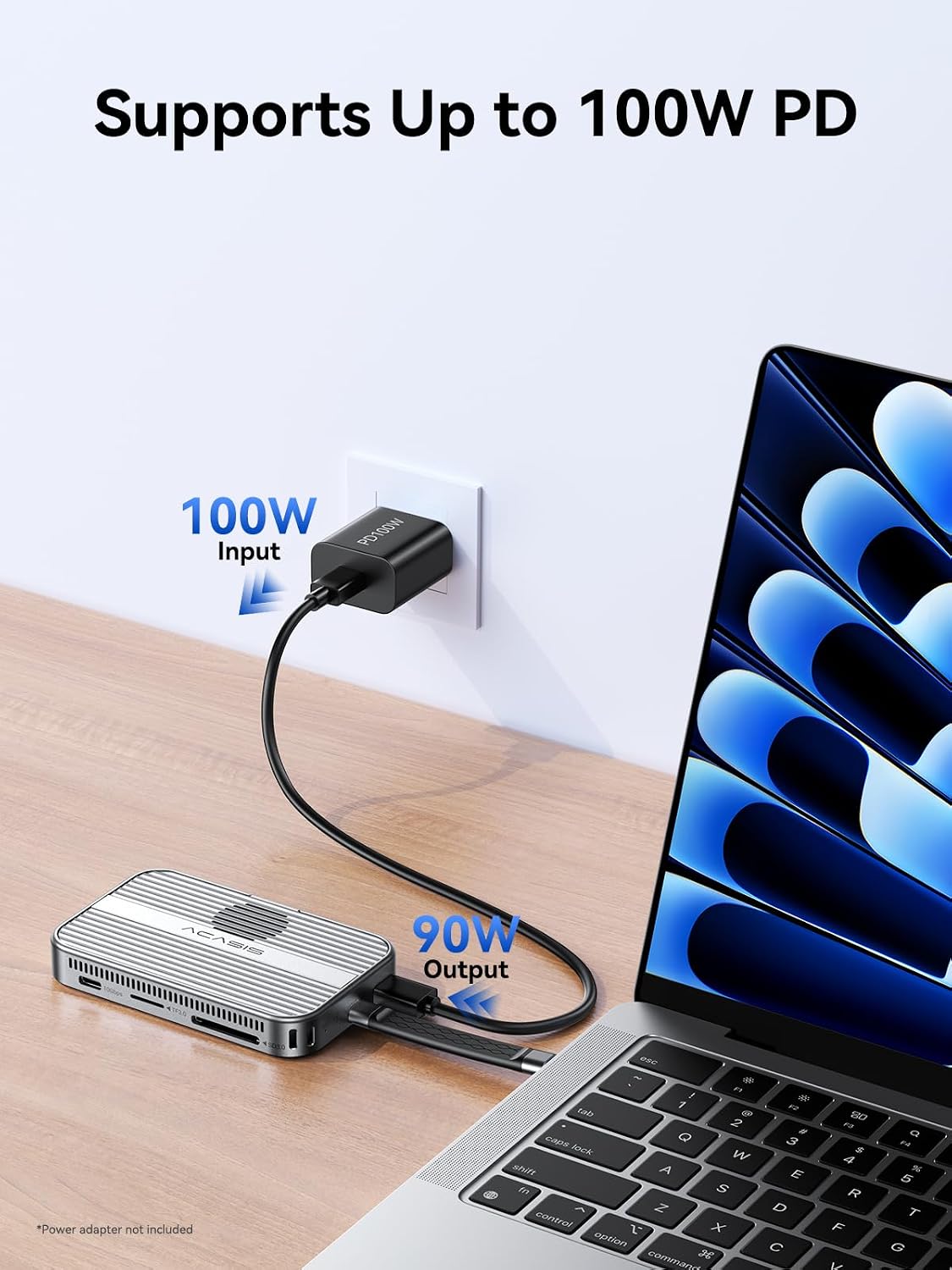 ACASIS Magnetic NVMe Enclosure&Hub for iphone18/17/16/15Pro/Pro Max PD 100W - Image 6