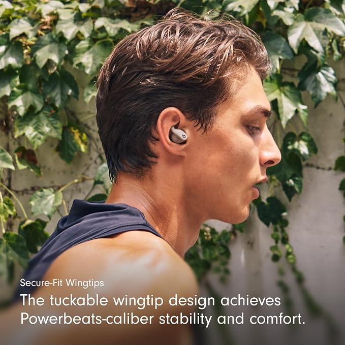 Beats - Powerbeats Fit - Wireless Noise-Cancelling Workout Earbuds with Ultimate Secure Fit with USB-C Charging Cable (1.5m) - Gravel Gray - Image 4