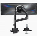 monTEK Ultrawide Monitor Arm Max 57",Height Adjustable 8.1"-25.5",Black | Fits 17–57" Curved Monitors, Up to 59.4 lbs,Heavy Duty 75/100 VESA Monitor Stand,No Sag,Gaming & Office Workstation by monTEK