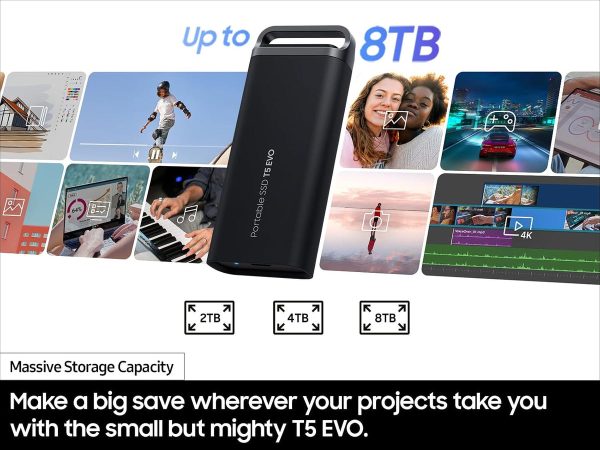 Samsung T5 EVO Portable SSD 4TB, USB 3.2 Gen 1, Up to 460MB/s - Image 4