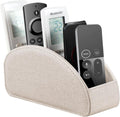 PU Leather TV Remote Control Holder/Caddy for Table with 5 Compartments by YAPISHI