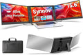 Synnov 15.6“ Laptop Screen Extender, 1080P FHD Ultra Light & Portable Triple Monitor for Laptops, Fit for 12"-17.3" Laptops, Plug & Play Travel Monitor Extender Compatible with Wins/MacOS/Chrome by SynnovLaptopScreenExtender