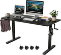 Manual Standing Desk Adjustable Height Whole Piece Top | Lockable Casters with Wheels, Sit to Stand Workstation, Whole Piece Construction, Handle by iWkstationUS