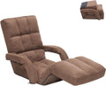 Adjustable Floor Chair with Footrest, 14-Position Chaise Lounge by FLOGUOR