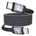 Extra Long USB C to USB C Cable 15FT, 100W USB C Cable Fast Charging Cord | Upgraded Durable Braided USB C Cable for iPhone 17 16 15 Pro Max, MacBook Pro, Samsung Galaxy S10 S9 Plus, LG and More-1Pack by PRAKIE