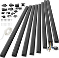 Yecaye TV Cord Hider, 125in Cord Cover, W1.18in H0.6in, Black | Large Cable Hider, Wire Covers for 4 Cords, Cable Raceway Wire Hiders for TV on Wall, Cable Cover Cord Concealer by Yecaye