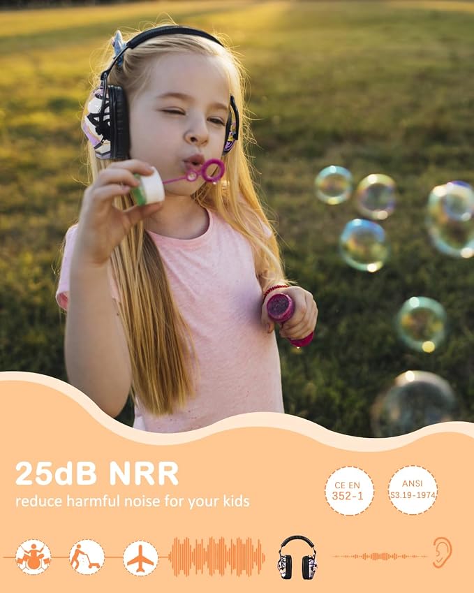 ZOHAN EM030 Kids Ear Protection, Noise Cancelling Headphones Ear Muffs for Autism Sensory, Safety Noise Reduction Hearing Protection for Monster Truck/Concerts/Fireworks/Air Shows - Image 4